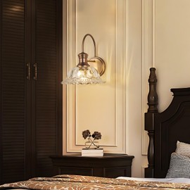 HDDFL Wall Scones Matte Brass Wall Lighting Fixture Vintage Wall Light Indoor Lamp for Bedroom Living Room Door Header