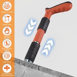 xelea Mini Nailer Tool Kit Manual Nail Machine Fastening Tools Set Kit Air Nailer Machine Adjustable Cement Wall Nailer for Woodworking