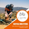 TONAUP Mini Multitool Bicycle, 12-in-1 Bicycle Tool with Aluminium Whistles,