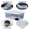 Hamiledyi 2PCS Reptile Feeding Box Snake Breeding Box Transparent Animal