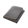 Mens Real Leather Tri-fold RFID Protected Slim Wallet Banknotes Credit