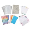 Budget Binder with Cash Envelopes PU Leather Marbling A6 Money