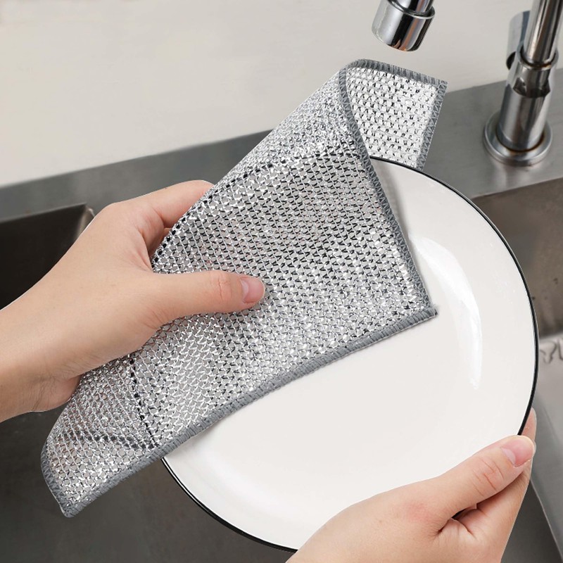HIC Kitchen Multi-Use Non-Scratch Wire Cleaning Cloths, Set of 6
