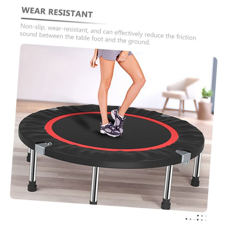 TEHAUX 10Pcs Wear Resistant Rubber Trampoline Leg Caps Non Slip
