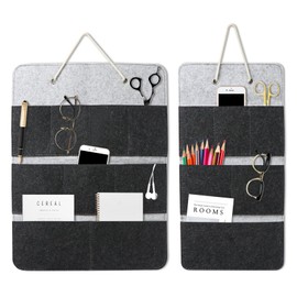 Idota Wand Organizer Hängend Tasche, 2 St. Hängeorganizer Filz Faltbare Hängeorganizer Camping Mehrfächer Aufbewahrung Hängesortierer für Büro Kinderzimmer Wohnmobil zum Schrank/Tür/Wand