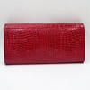 AiSi Womens Genuine Leather Long Wallet Alligator Crocodile Embossed Cluth