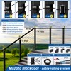 Muzata 20 Pack 1/8" Invisible Cable Railing Kit Hardware Cable
