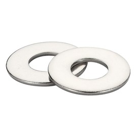 1/4" x 3/4" OD Stainless Flat Fender Washers，3/4" Outside Diameter, 2/25" Thickness，100 Pack，18-8 (304) Stainless Steel
