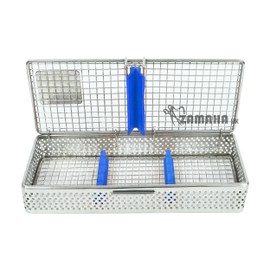 ZAMAHA UK Mesh Autoclave Sterilization Cassette Tray Box Premium Design for Dental, Instruments Organizer for 05 Pieces