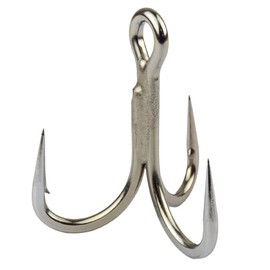 Mustad JL75NP Jolock Inline Treble Hooks, 5X Strong #3/0 (Pack of 5)