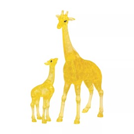BePuzzled New - BePuzzled 3D Crystal Puzzle - Giraffe and Baby: 38 Pcs - Ages 12+