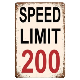 Man Cave Decor Race Car Posters For Men Bedroom Garage Accessories Funny Metal Tin Signs Room Stuff Wall Decor Speed Limit 200 Sign 8x12 Inch