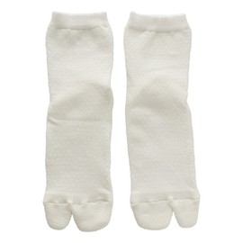 Kinuya SO6568 Soft Soft Pile Soft Silk Blend Tabi Socks, 8.9 - 9.6 inches (22.5 - 24.5 cm), white