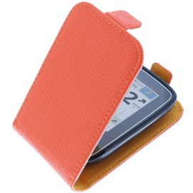 foto-kontor Case Compatible with Abbott Freestyle Libre 3 Flip Style Orange Protective Case