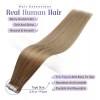 Fshine Extensiones Cabello Natural 10 Desvanecimiento Mar 18in 50gr
