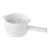 TAYAMA Multi-Function Electric Cooking Pot & Food Steamer 1.5L, White,