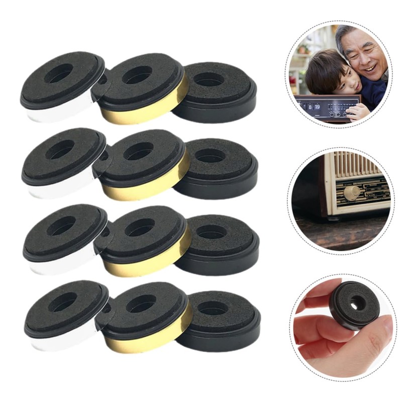CAXUSD 12pcs Speaker Isolation Feet Damper Mat Non- Speaker Base