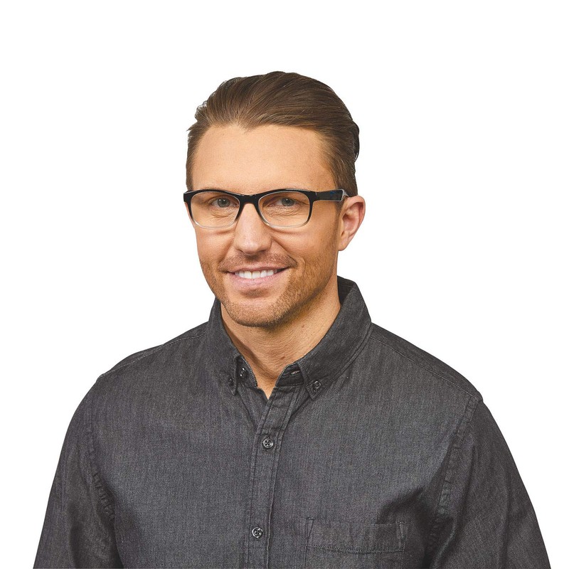 Tri Star Products Modern Round Readers 1-Power BLK, Black, 1