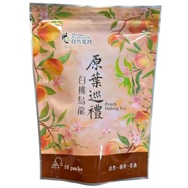 Green Footprint Peach Oolong Tea |18 Tea Bags | Product of Taiwan | Refreshing, Promote Digestion, Freshness of White Peach and Aromatic Taste of Oolong Tea