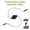 Cellet Retractable 3.5mm Male to 3.55mm Male Input Stereo Audio