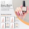 Modelones Base Coat Top Coat and Nail Primer Set, 3
