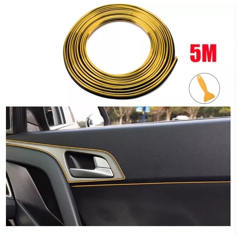 Compraymas Moldura Interior Decorativa Vista Automotriz Tablero Auto 5m
