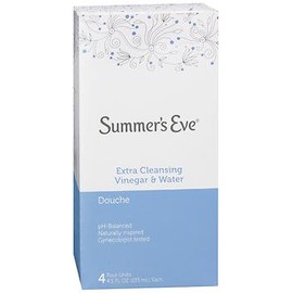 Summer's Eve Douches Extra Cleansing Vinegar & Water - 18 oz, Pack of 5