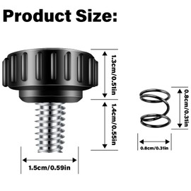 396992-02 Circular Saw Guide Screw Replacement Parts Fits DeWalt Power DC390K, DCS391L1, DCS56, DCS393, DCS391-B3, with 058287-00 Spring(2-PACK)
