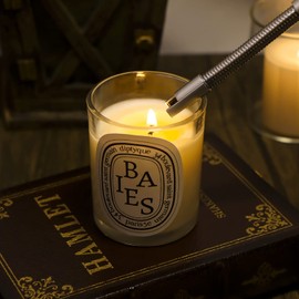 Lsnisni Candle Wick Cutter, Candle Snuffer and Wick Trimmer Black, Electric Candle Lighter Rechargeable, Candle Wick Dipper Accessory Set of 4, for Mom Birthday Gifts from Daughter