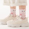 Holopoda Girls Cotton Crew Socks 5 Pairs, Soft Breathable for