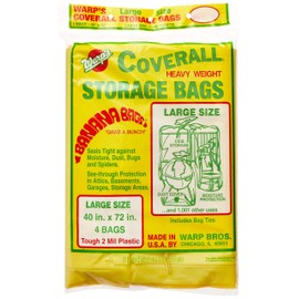 Warp Brothers 7 Set CB-40 Banana Bags Storage Bags, Yellow, Yellow, 40-Inches by 72-Inches