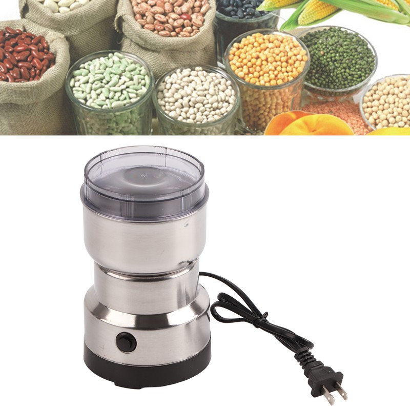 Electric Coffee Grinder for Beans Spice Stainless Steel 4 Blade