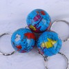 Toyvian 12pcs Earth Globe Keychains, Mini Ball Keyring Pendant for