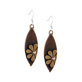 MINACHI Vintage Boho Rustic Flower Sunflower Dangle Drop Earrings Bohemian Summer Jewelry Gift for Women