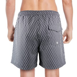 QRANSS Mens Compression Shorts Swimming Shorts for Men 7 inch Inseam Swim Trunks Men (X-Large)