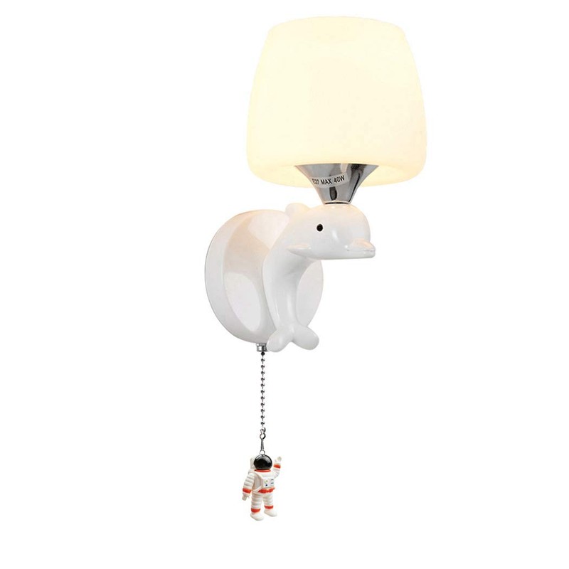 Hyamass Ceiling Fan Pull Chain Extender with Spaceman Charm -