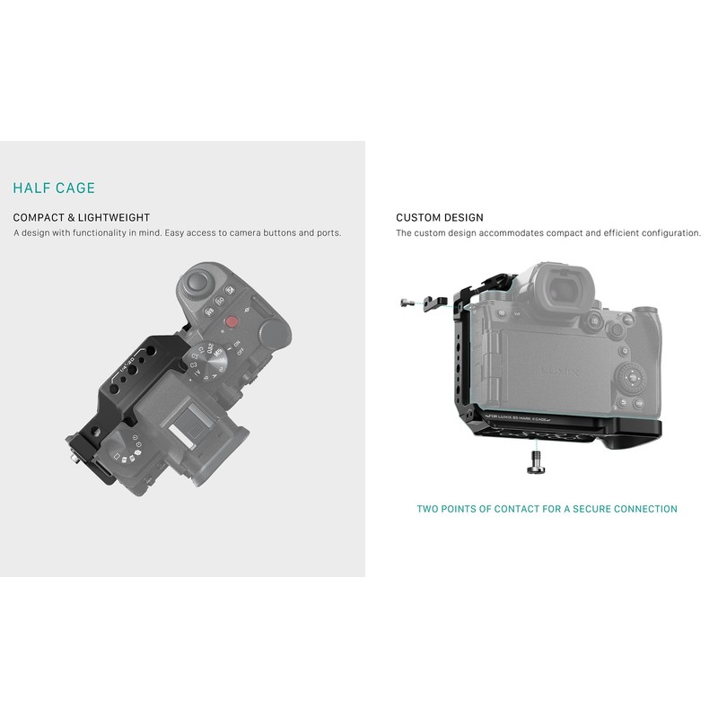 Tilta TA-T50-HCC-B-B Camera Half Cage for Lumix S5 II Lumix