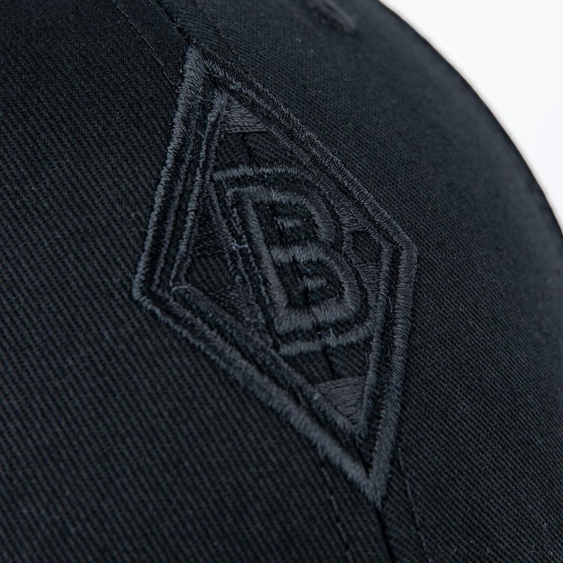 Borussia Mönchengladbach VFL BMG Fancap Dark Logo I, black, Unit