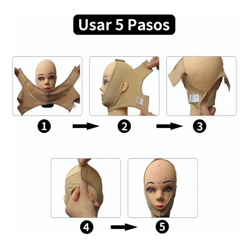 Mentonera Faja Oferta Reduce Arruga Papada Cachete Mejilla