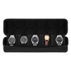 URCHUZE 5 Slots Watch Case for Men,Watch Travel Case,Hard portable