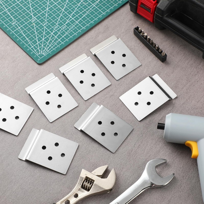 Pelopy 10 Pack Slatwall Metal Plate Mount Backplate Mounting Adapter