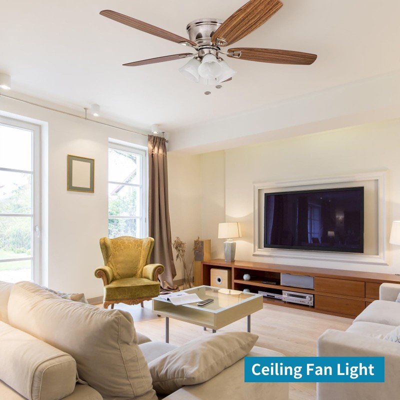 Skelang 2 Pcs Ceiling Fan Light Shade, Lip Lamp shade,