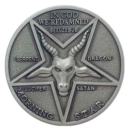 HARPIMER Lucifer Coin Pentecost Lucifer Morningstar Coin, Satan Coin, Cosplay Accessories, Movie Costume, Props Gift