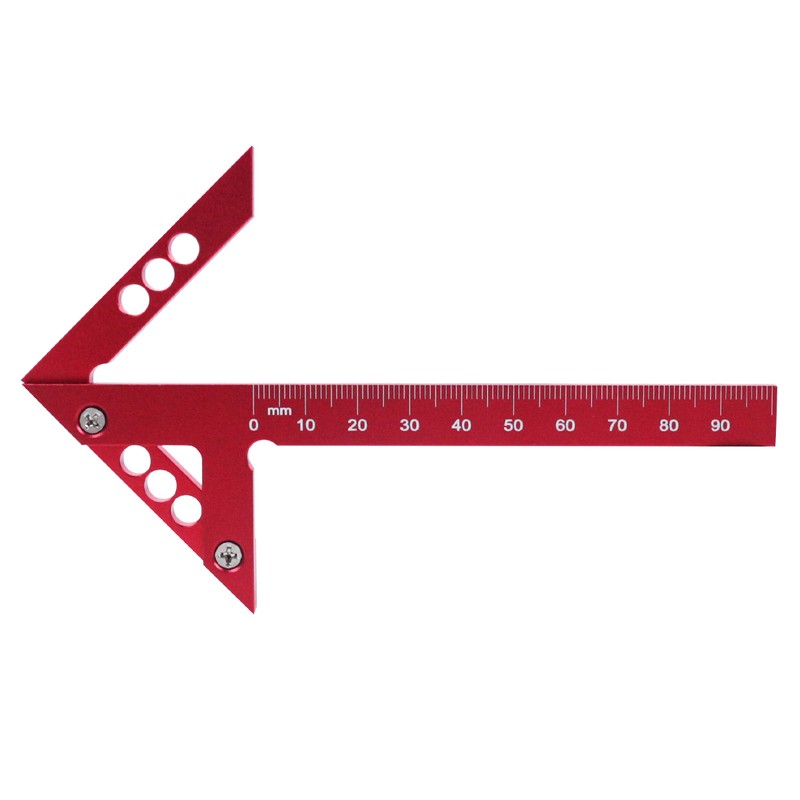 Woodworking Center Finder Square for 45° and 90° Layout –