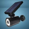 Patriot Lighting Black LED Solar Single Head Motion Sensor Stake Wall Outdoor Security Spot Light