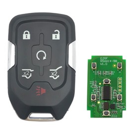 6 Buttons Keyless Remote Car Key Fob Fit for GMC Yukon/Yukon XL,Chevy Tahoe Suburban 2015 2016 2017 2018 2019 2020 HYQ1AA (1)