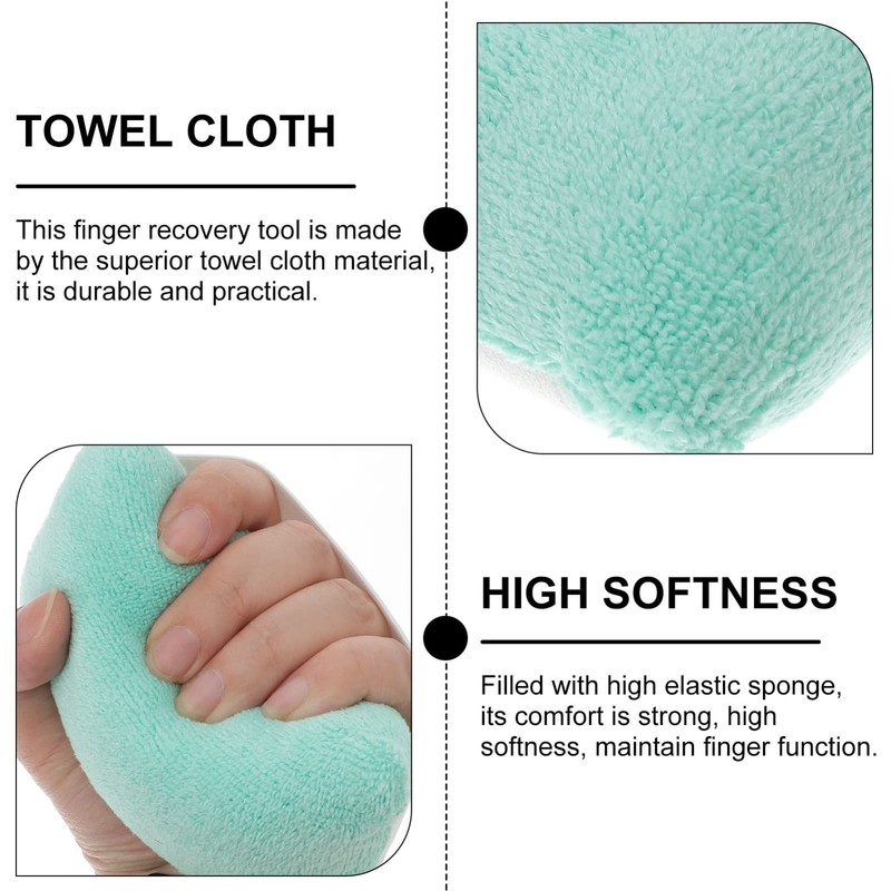 EXCEART Palm Grip Hand Contracture Cushion with Elastic Band Anti-Microbial