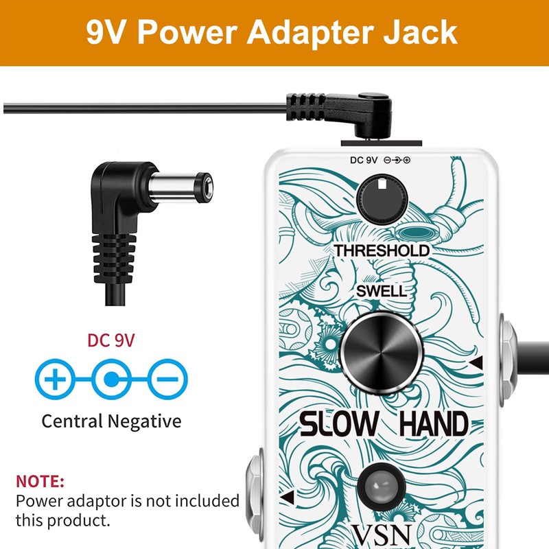 VSN Delay Slow Hand Effect Guitar Pedal for Digital Pedals