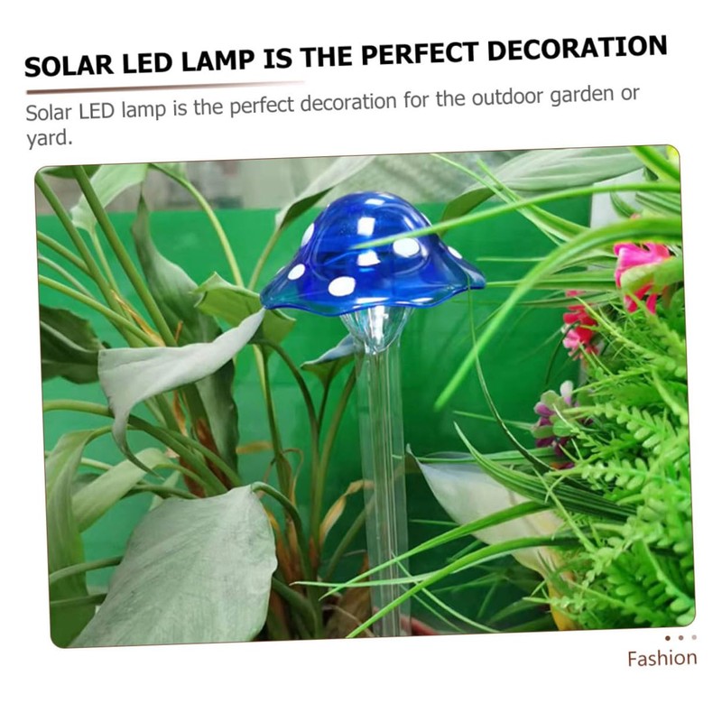 OSALADI Mushroom Lamp Mushroom Pathway Light Outside Solar Lights Pathway