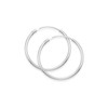 Sterling Silver Hoop Earrings - Size: 18mm x 1.2mm (Size